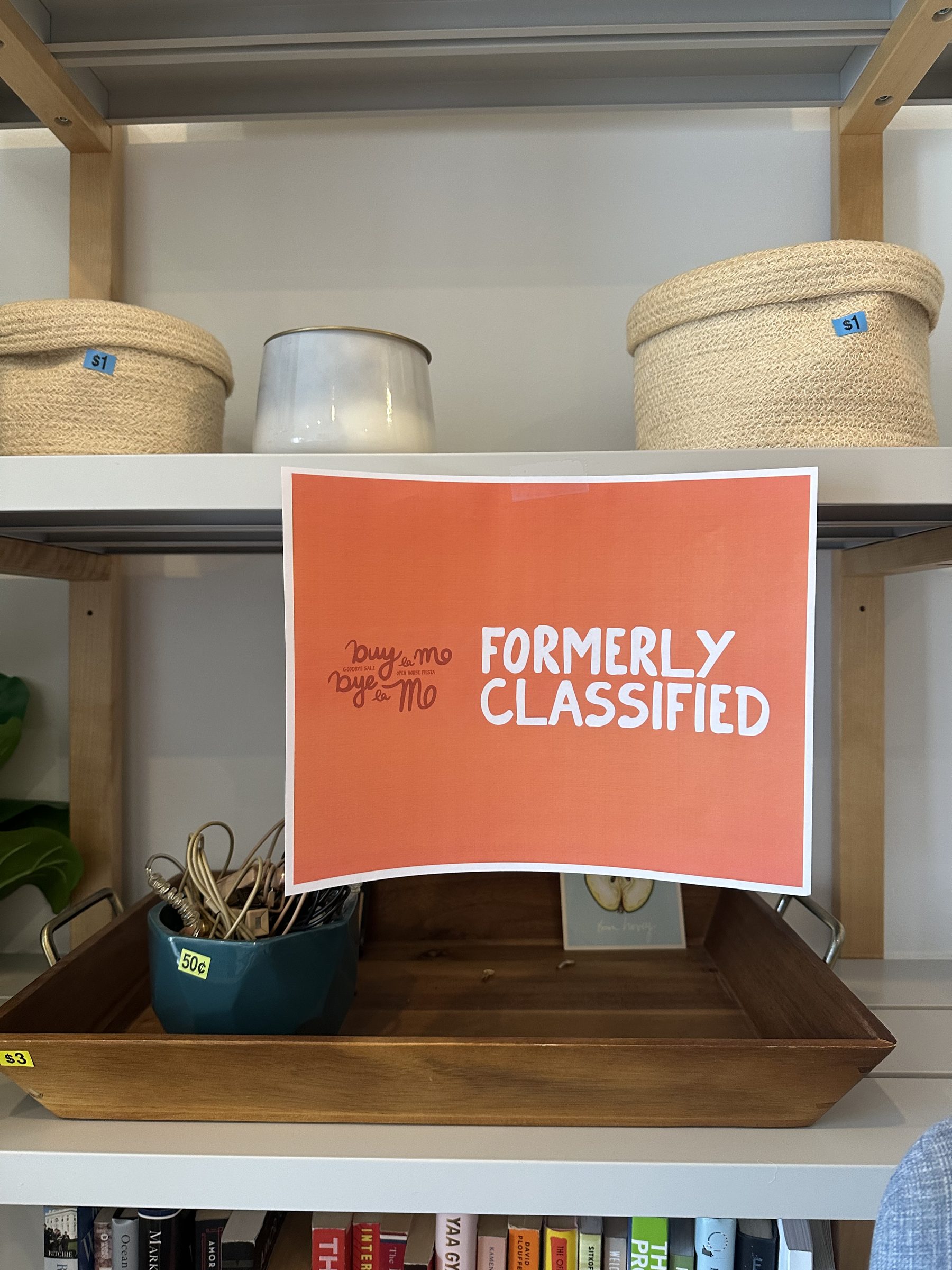"Formerly Classified" category sign