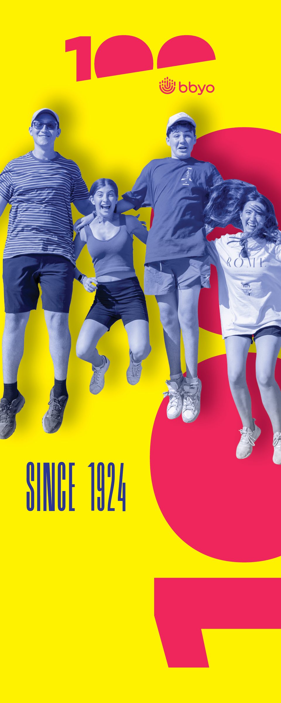 BBYO Centennial "Since 1924" campaign key art